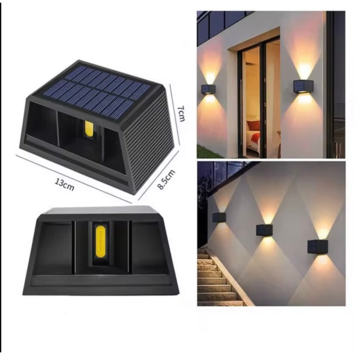 ® Yeni Ürün Güneş Enerjili Çift Yönlü Duvar LambasıBahçe ve Dış Mekan Aydınlatması